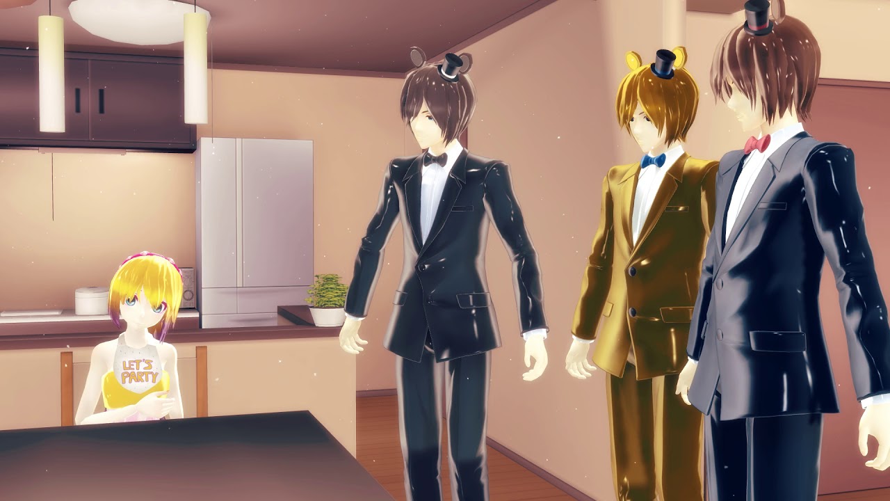 [MMD X FNAF X КВН] Маша и три медведя