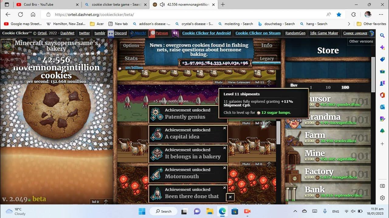 Hacking cookie clicker YouTube