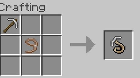 MINECRAFT:HOW TO MAKE A WORKING GRAPPLING HOOK