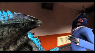 Spy's Failed Backstab Attempt Against Godzilla