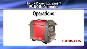 EU3000iS Generator Operation