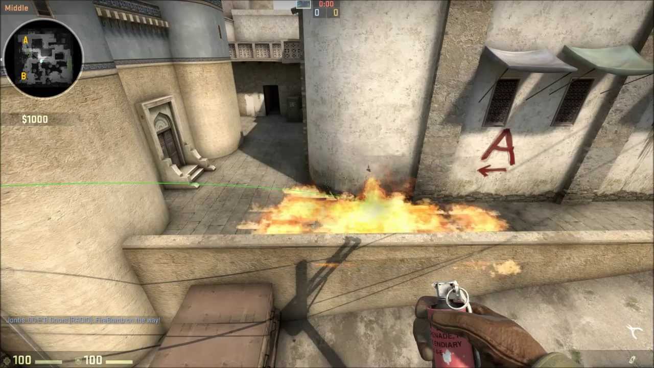 CS:GO Dust 2 Molotov: CT to Short -