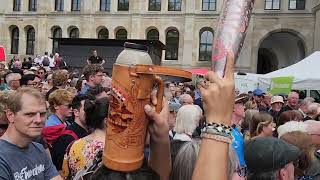 Mwc Anabaptist 500 Zurich Singing Mennonite Anthem While Waiting In Grossmunster Service Line