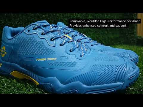 Nivia Powerstrike 4.0 Badminton Shoes Core Blue Color - video from Khelmart