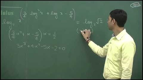 Maths IIT Cubic Logarithm by Manoj Chauhan Sir