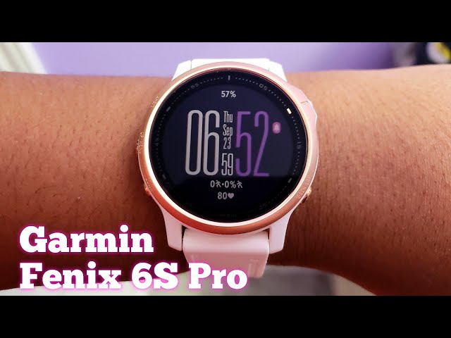 Garmin Fenix 6S Pro White Rose Gold Review - YouTube