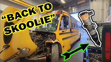 "Back to Skoolie" Bus needs Injectors and HEUI PUMP. How to install a HEUI Kit. Part 1.