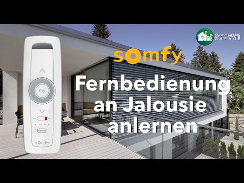 Somfy Fernbedienung am Rolladen | Jalousie | Raffstore anlernen. Situo 5 Variation iO Pure.