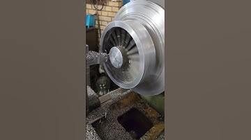 Impeller turning by lathe machine #shorts #lathe