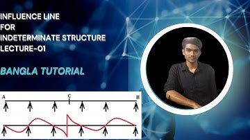 Influence line for indeterminate structure ||bangla tutorial ||lecture -01