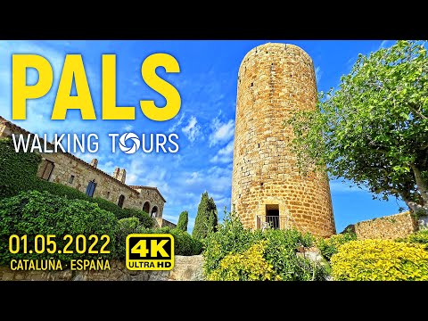 4K Pals (Catalonia, Spain) Walking Tour • May 2022