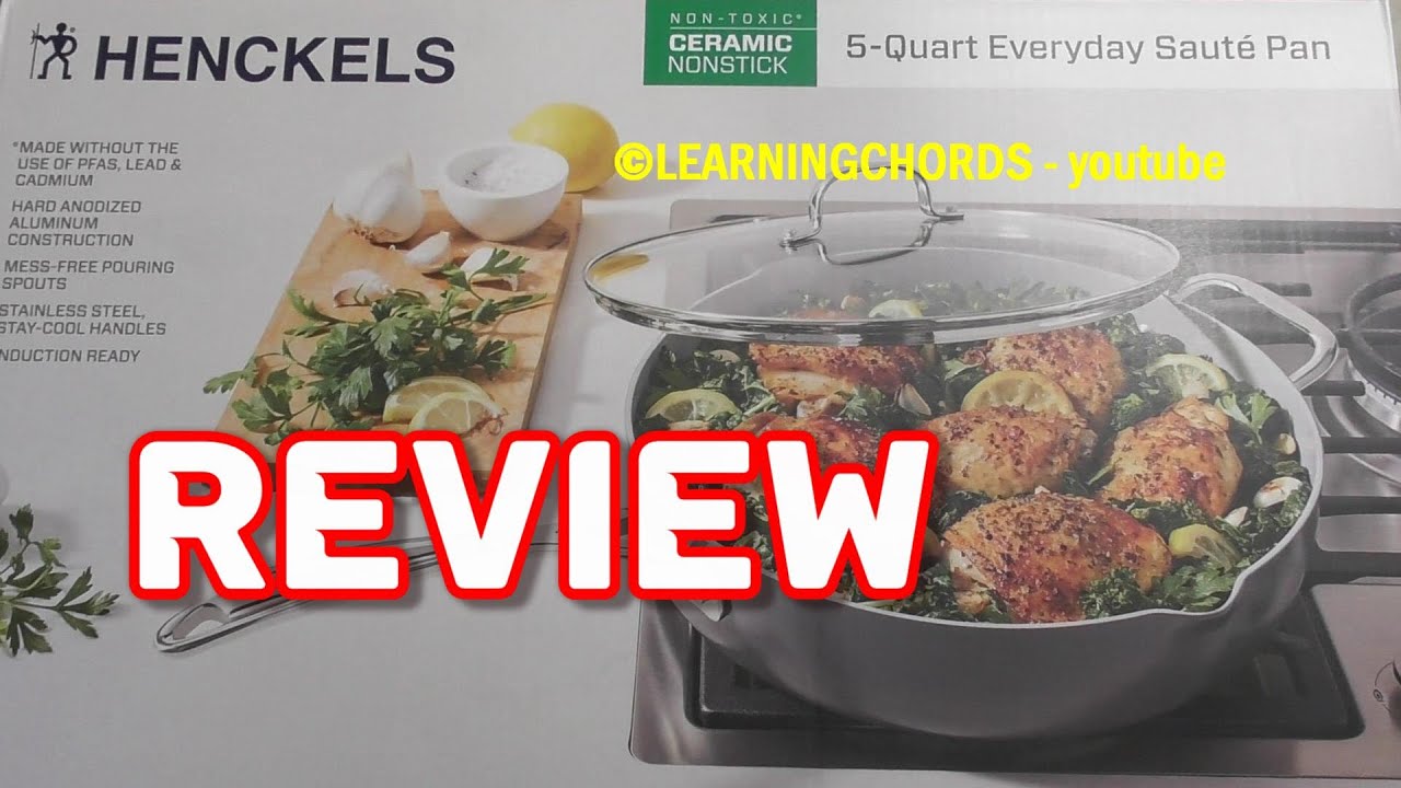 Sauté Pan Henckels Ceramic Nonstick 5Quart COSTCO Item 1763178 REVIEW