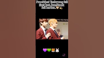Tae fell first.but,Jungkook fell fell harder..🤗||Taekook BTS Army |Sub Plzzz