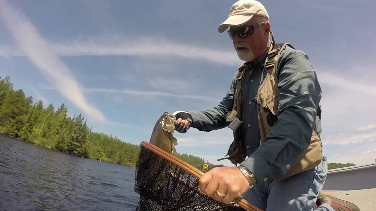 fly fishing rod holder Smallies on a Fly | Branch's Seine River Lodge