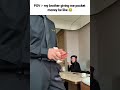 POV :- my brother giving me pocket money be like 😂#bts #shorts #ytshorts #goviral