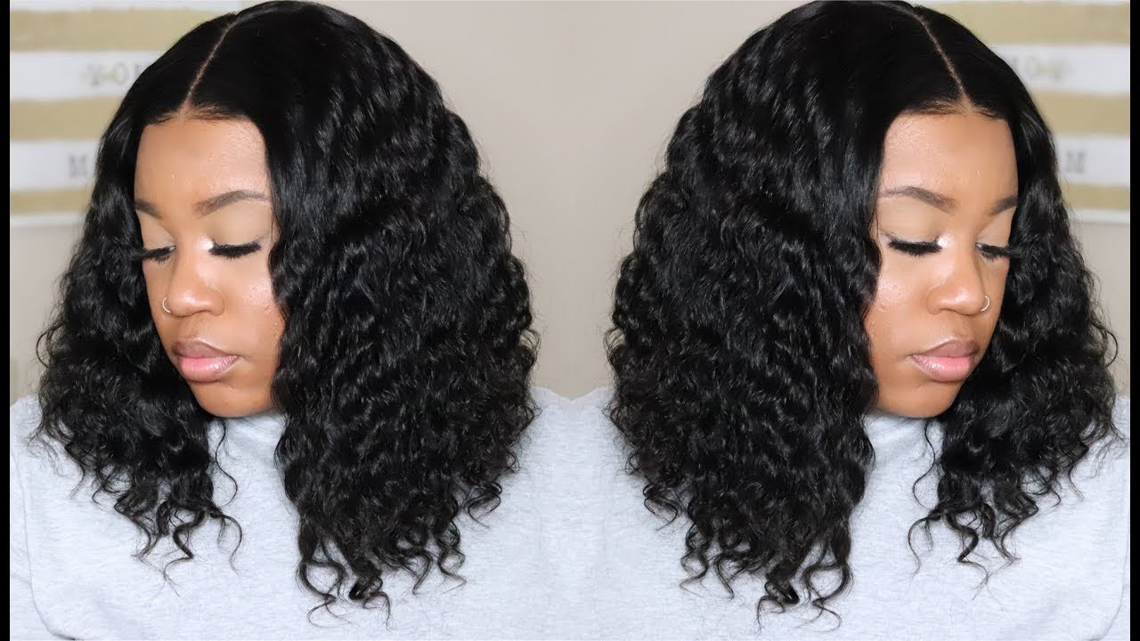 Glueless Affordable Everyday Deep Curly Bob Wig | Preplucked Hairline, Bleached Knots | OmgQueen