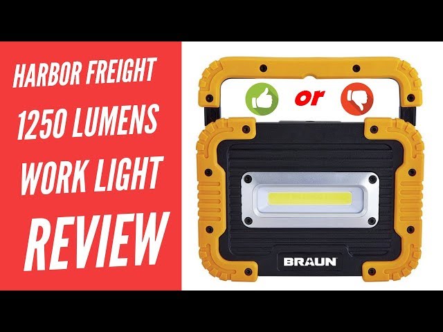 1250 Lumen LED Rechargeable Battery Bank Work Light