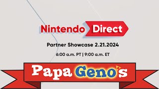Nintendo Direct Partner Showcase 2\/21\/24 LIVE STREAM