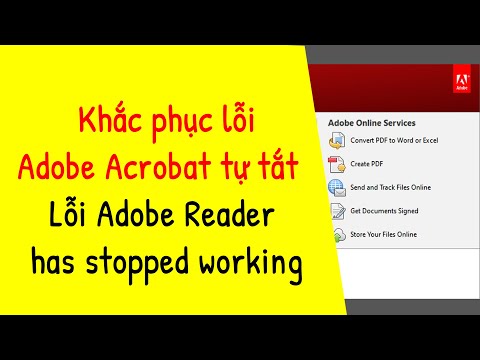 Adobe Acrobat tự tắt  ✔ Lỗi Adobe Reader has stopped working