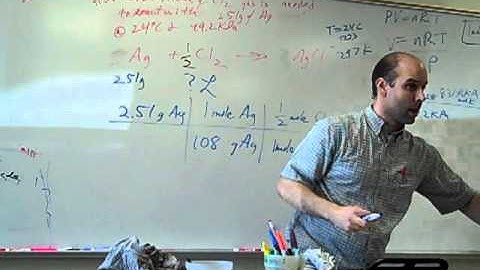 Ideal Gas Equation and Stoichiometry Problems Video 3 May 16th