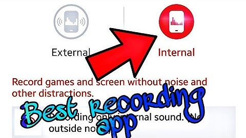 How to record internal audio (only for samsung)