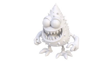 3D model of a mutant cone. Superhive, CGtrader, Cults3d (no sound)