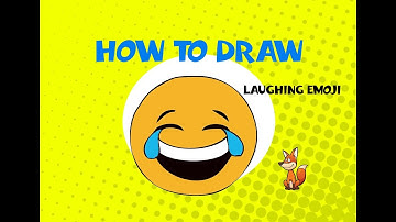 How to draw Laughing Emoji - Learn to Draw - ART LESSONS