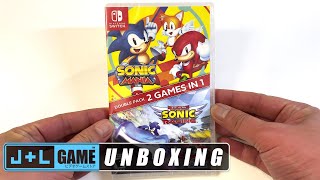 Sonic Mania + Team Sonic Racing Double Pack Unboxed with Gameplay and Commentary Nintendo Switch
