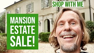 WHAT I FOUND AT THE MANSION! | ESTATE SALE SHOP WITH ME