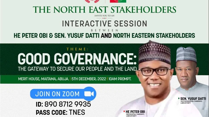 Northeast Stakeholders Interactive Interactive Session With Peter Obi & Datti Baba-Ahmed