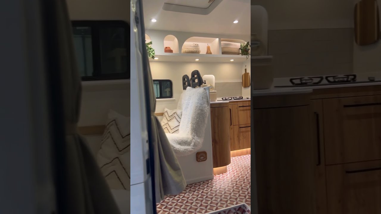 Latest family sprinter van conversion 👀with a boho/ Mediterranean island style … #familyvan#vanlife