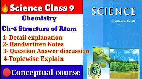 Structure of Atom Class9 science | Chapter 4 Science | Explained with handwritten notes😳