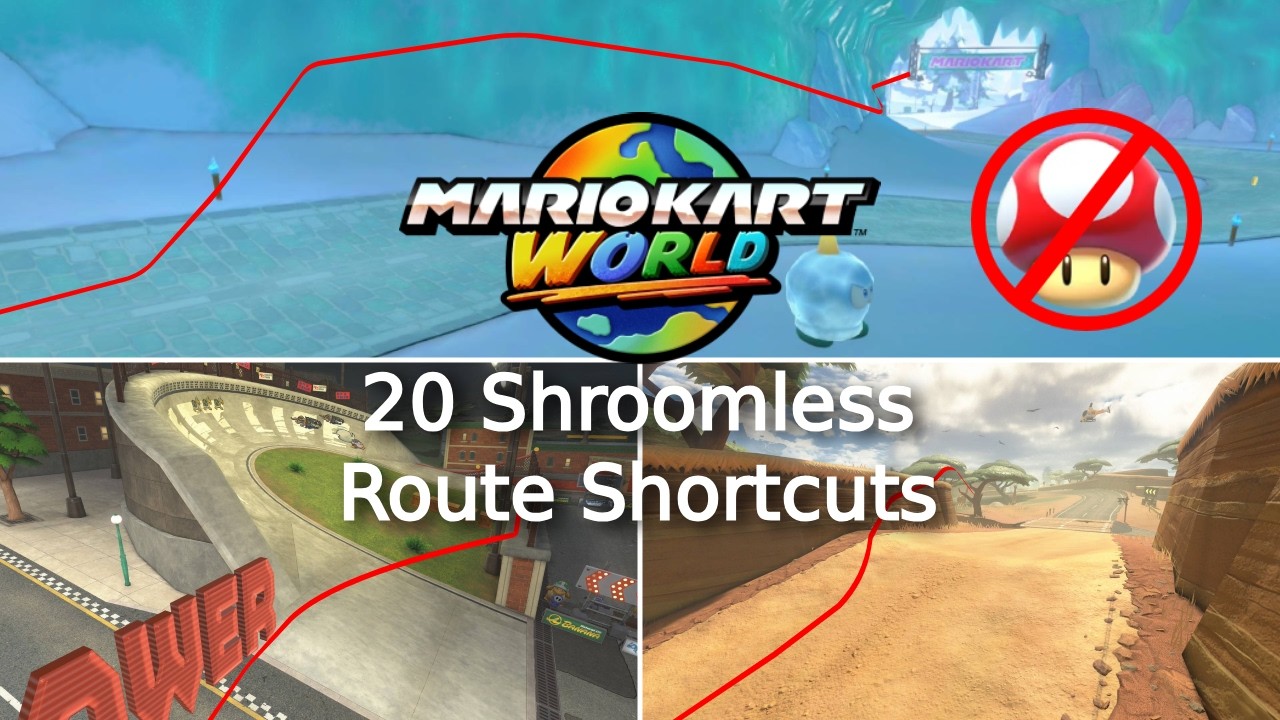 20 Shroomless Route Shortcuts in Mario Kart World