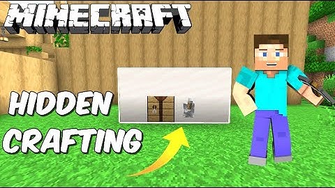 ⛏️Minecraft | How to make Hidden Crafting Table Place | (Full Tutorial)