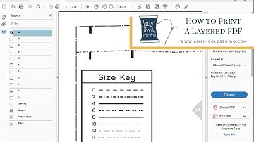 How to Print Your Size of a Layered PDF Pattern