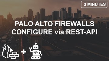 How to Create Objects using the REST API on PaloAlto Networks Firewalls.