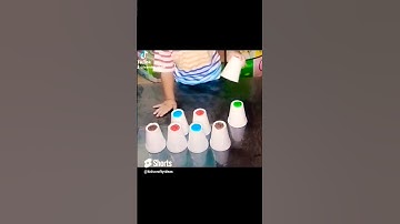 "Colorful Cup Stacking Challenge!" #diy #stacking #shorts #shortsvideo #viral