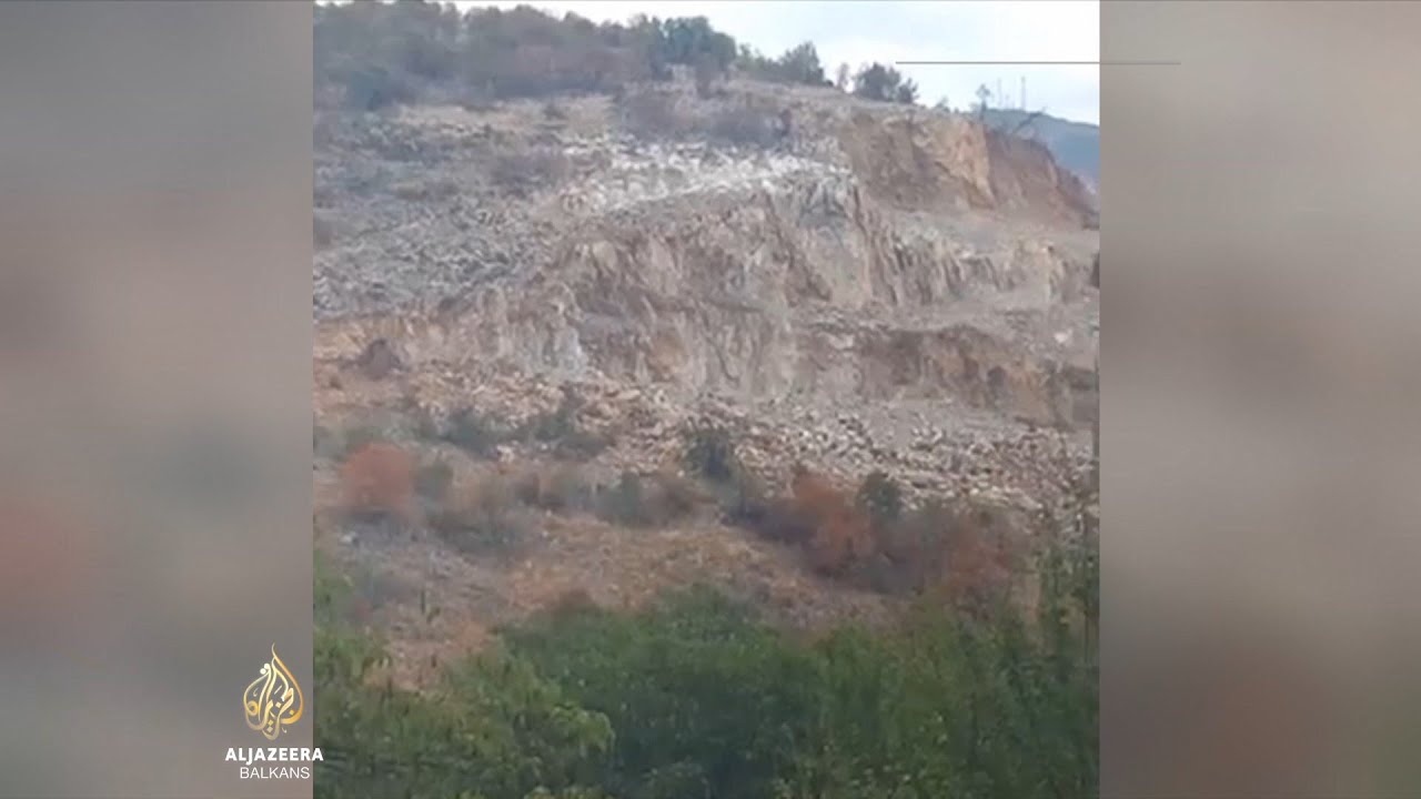 احتجاجات جديدة بشأن المحاجر في غرب مقدونيا