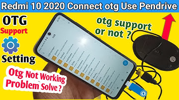 Redmi 10 2020 Connect otg use Mouse and Pendrive