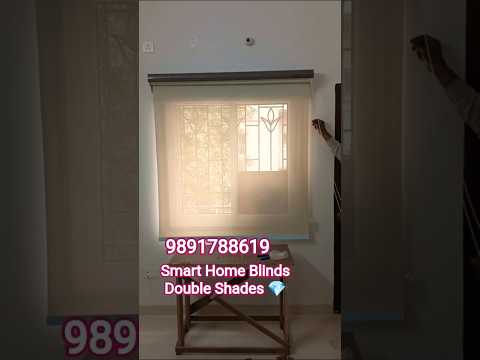 Modern Double Roller Blinds Look 👌#DoubleShades #RollerBlinds #WindowBlinds