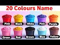 20 Colours Name English and Hindi | Preschool Color Learning 🎨👶 JOJO WALA COLOUR