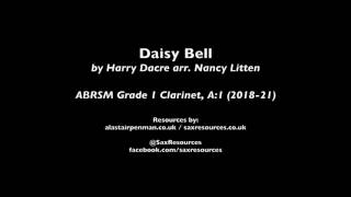 Daisy Bell by Harry Dacre arr. Nancy Litten. (ABRSM Grade 1 Clarinet)