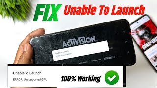 Fix unable to launch warzone mobile | cod warzone mobile unsupported gpu |cod mobile unsupported gpu