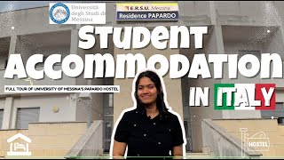 Student Hostel Tour in ITALY | UniME Papardo Campus Accommodation #studyinitaly #italy #europe