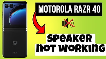 Speaker not working Motorola Razr 40 || How to set speaker issues || Solution of speaker problems
