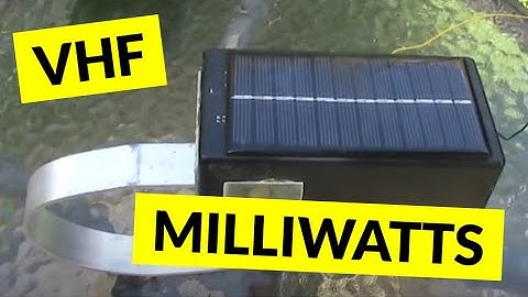 Even better VHF solar powered pulsing radio beacon