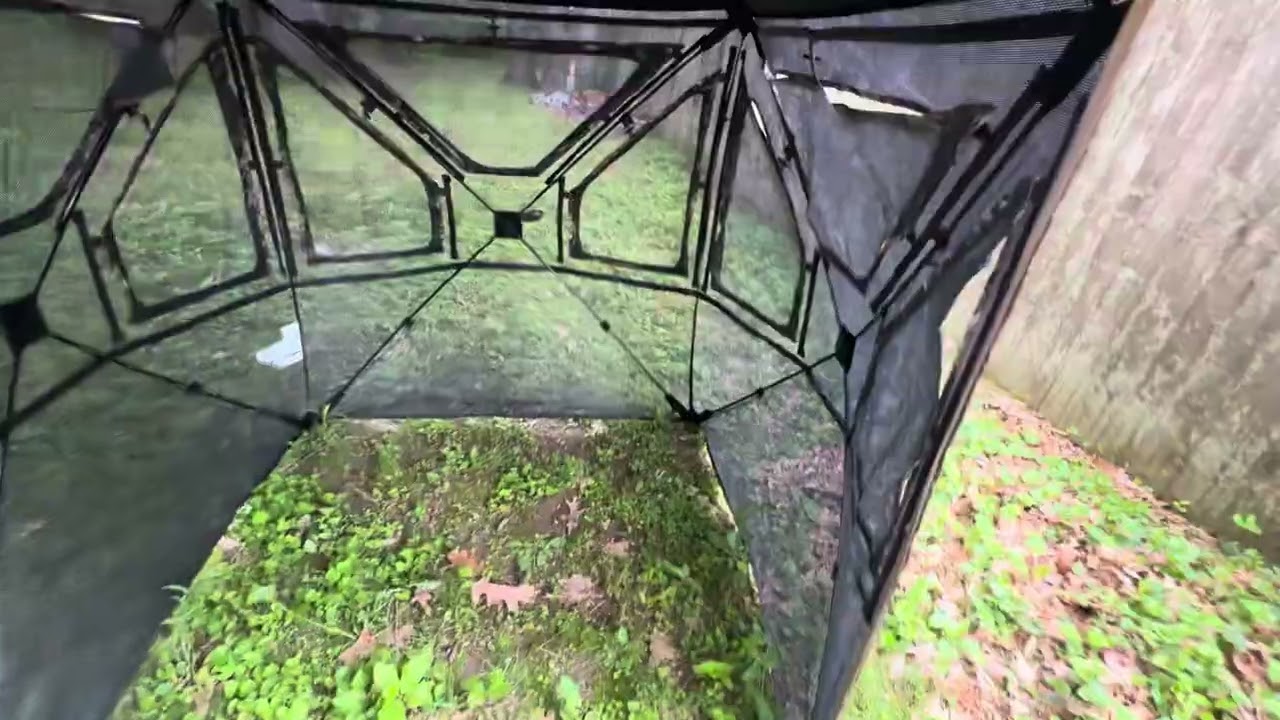 See-through 360° hunting blind tidewe