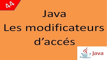 Java Cours درس جافا 44 Les modificateurs d