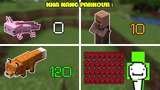 10 Sinh Vật (Mobs) Và KHẢ NĂNG PARKOUR CỦA CHÚNG Trong Minecraft