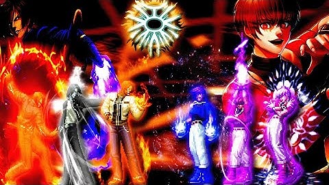 KOF MUGEN Kyo Kusanagi Team vs Chris Team